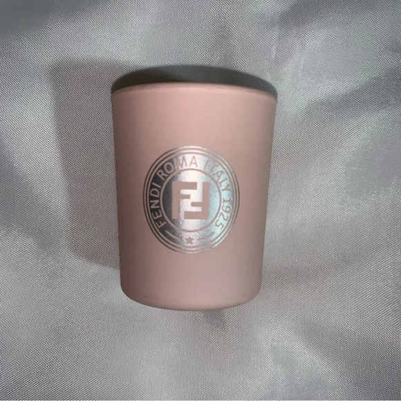 NEW IN BOX set 5 FENDI frosted crystal FF logo VOTIVE CANDLES citronellol scent - Picture 6 of 16